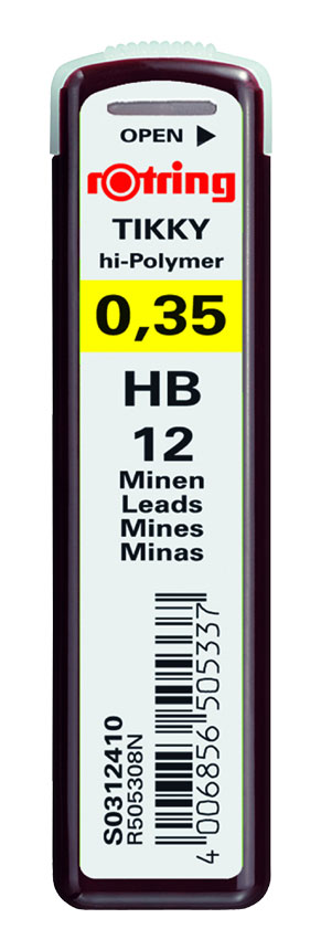 rotring Druckbleistift Minen HB - 0,35 mm