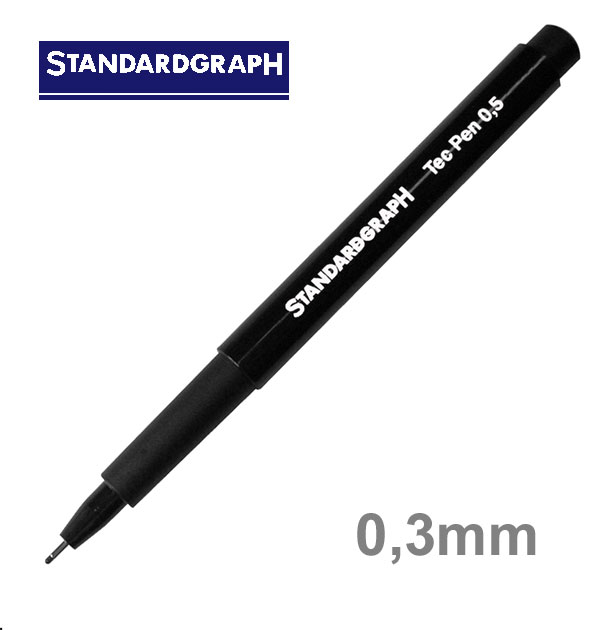 Tuschestift tec pen 0,3 mm