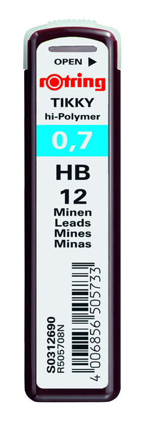 rotring Druckbleistift Minen HB - 0,70 mm