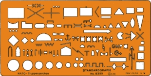 standardgraph 8355 Schablone Truppenzeichen