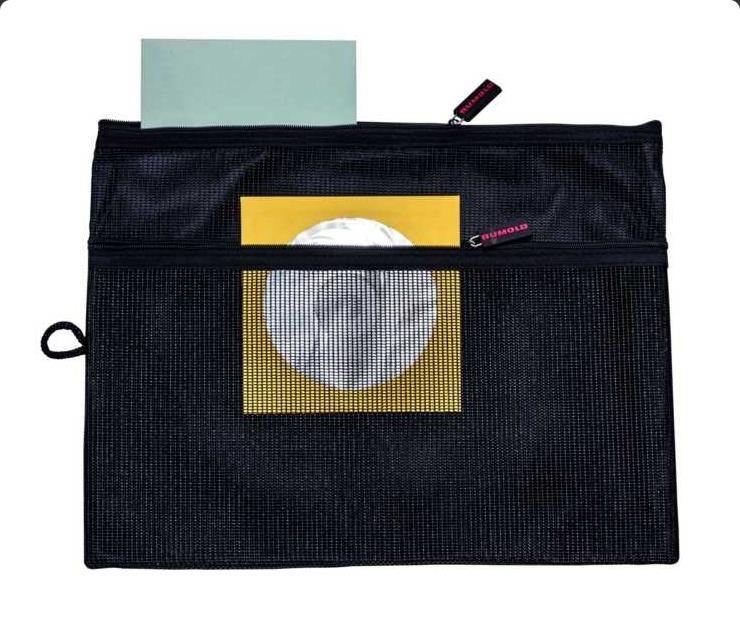 Mesh Bag für Kleinteile Kleinkram Beutel schwarz A4