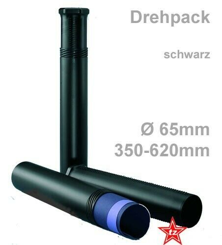 DrehPack Versandhülse Ø 65mm schwarz 350 620 mm