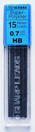 Bleistiftmine für Druckbleistift 0,7 mm 2B